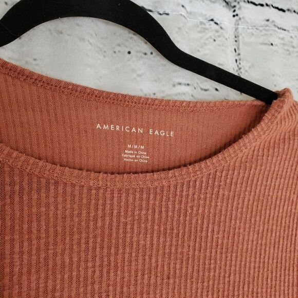 American Eagle short sleeve cropped stretchy shirt - Picture 5 of 6